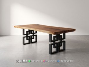 Meja Trembesi Jepara Labyrinth 397FI
