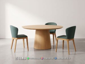 Set Meja Makan Bulat Minimalis 394FI