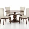 Set Meja Makan Bundar Modern Elegan 383FI