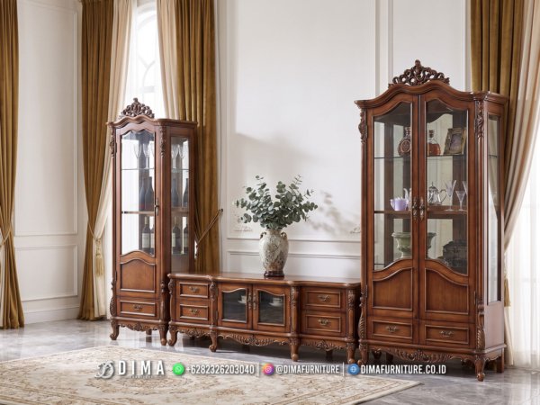 Jual Set Bufet TV Mewah Jepara Seraphina Luxurious 411FI