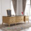 Meja Direktur Mewah Jepara Valerius Gold Top Marmer