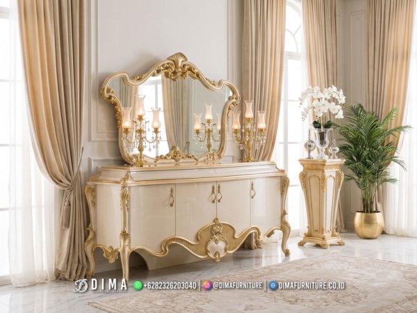Set Meja Konsol Cermin Hias Jepara Lysandra