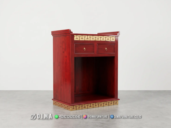 Meja Altar Jati Jepara Red Gold