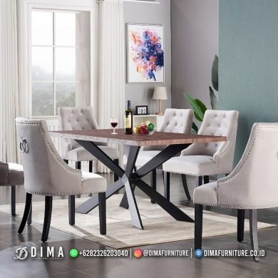 ELEGANT MEJA MAKAN MINIMALIS KURSI RETRO 170FI