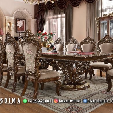 MODEL MEJA MAKAN JATI MEWAH LIMITED 224FI